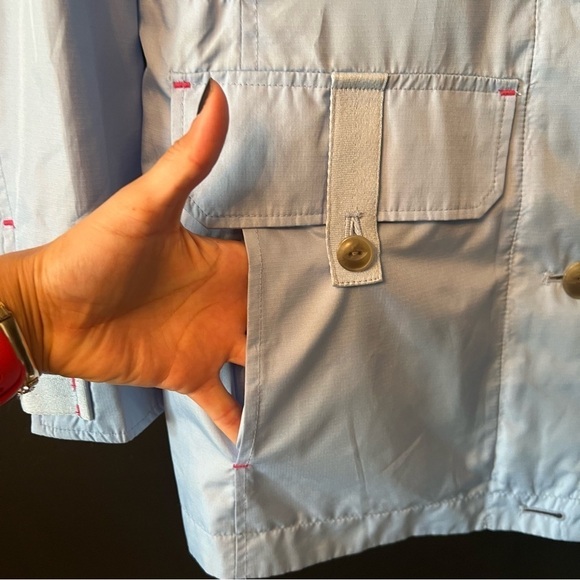 Lands’ end Women jacket Size: XS 2-4 Color: light blue/ yellow - Picture 7 of 12